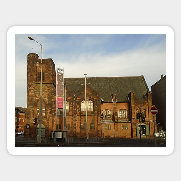 The Mackintosh Church, Queen's Cross, Glasgow Sticker by MagsWilliamson